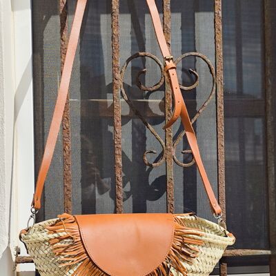 Borsa a patta con frange