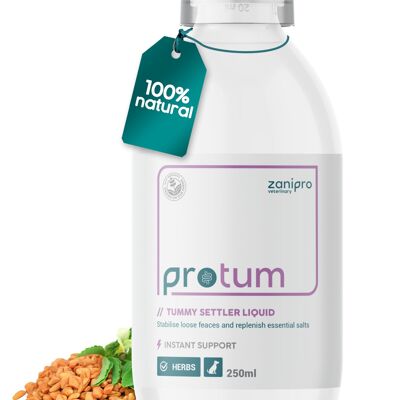 Zanipro, traitement avancé contre la diarrhée chez le chien (40 portions), raffermissement instantané des selles, soulagement des maux d'estomac pour chiens, 250 ml
