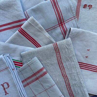 Vintage Striped Tea Towel - Horizon - Assorted Patterns