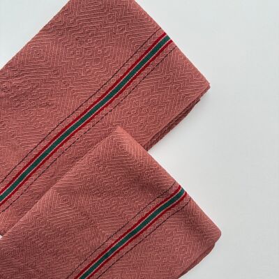 Torchon vintage rayé - Tomette
