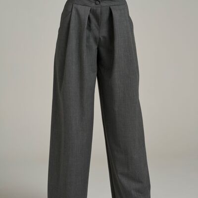 Pantalon large avec cannelli