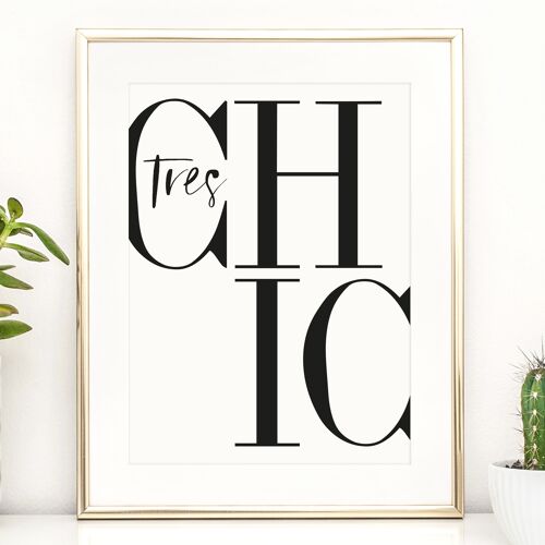 Poster 'Tres Chic' - DIN A3