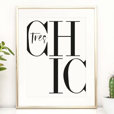 Poster 'Tres Chic' - DIN A3