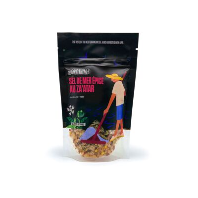 The Good Thymes® Zatar Spiced Sea Salt 125g | Ideal for the salt mill: Oriental and Mediterranean spices | 100% natural | 100% vegan | Flavors of Lebanon