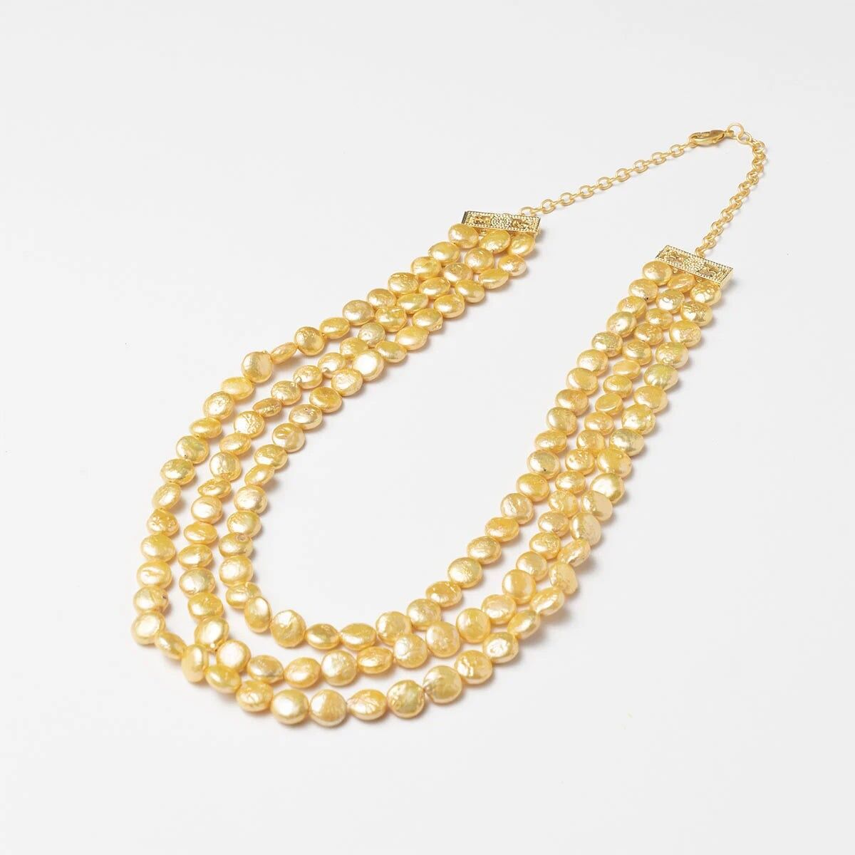 Collana tripla Taiga beige