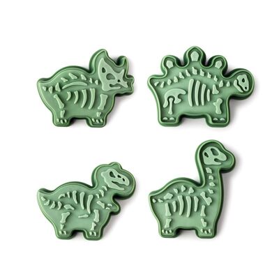 Lot de 4 emporte-pièces dinosaures - IBILI