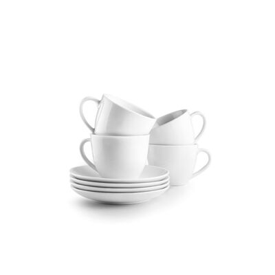 Coffret de 4 tasses 310 ml + soucoupes 16 Castilla - IBILI