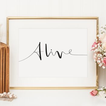 Affiche 'Alive' - DIN A3 1