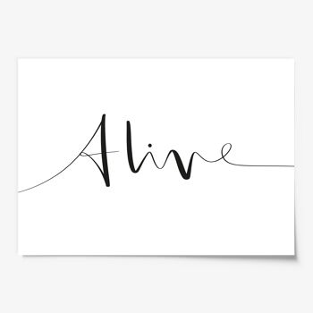 Affiche 'Alive' - DIN A3 3