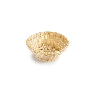 Contenitore per il pane rotondo in polyrattan con punta dorata 15X6 - IBILI