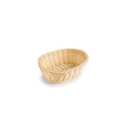 Bread Bin Polyratan Spike Gold Oval 24X16X8 - IBILI