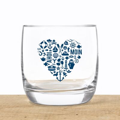 Verre en cristal, verre à whisky « Nordic by Heart » fabriqué dans l'UE