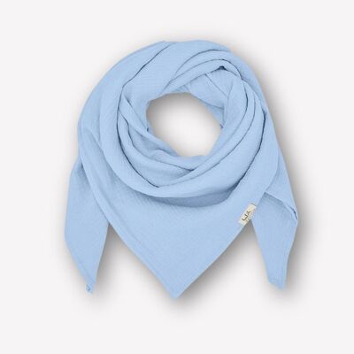 Sciarpa in mussola per bambini • Azzurro