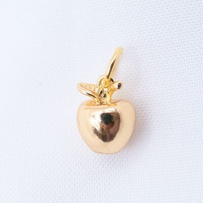 Charm apple gold - pendant fruit