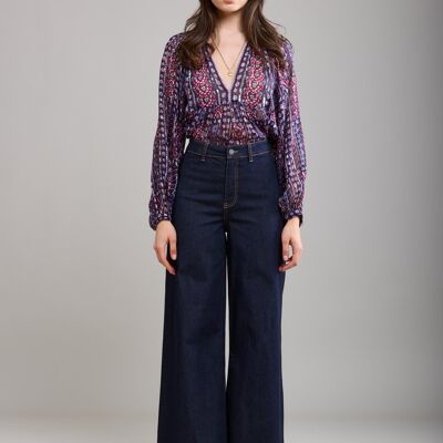 Raw blue flare jeans - Rory
