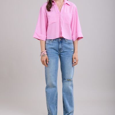 Jeans dritti con strass - Tracy