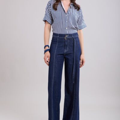 Jeans larghi con cintura - Casey