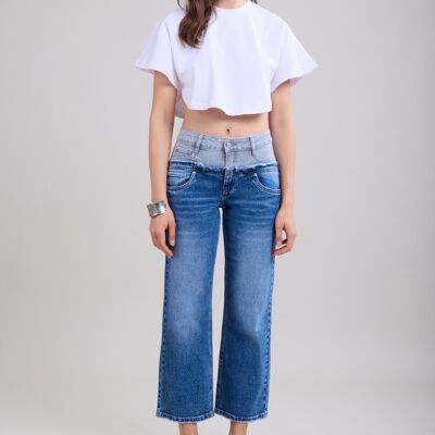 Jeans dritti bicolore - Amiel