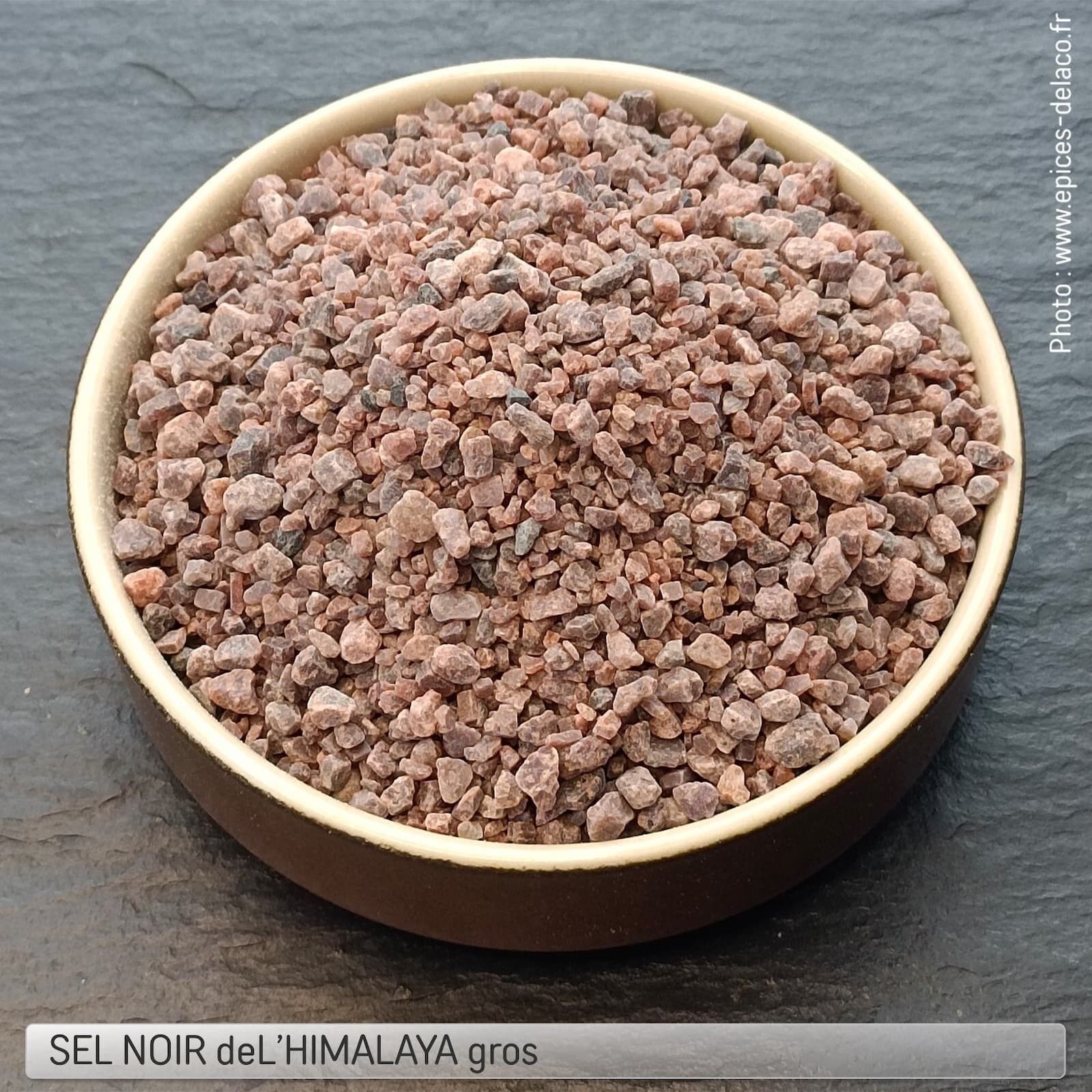 SEL NOIR de l'HIMALAYA en cristaux - sel pour assaisonnement