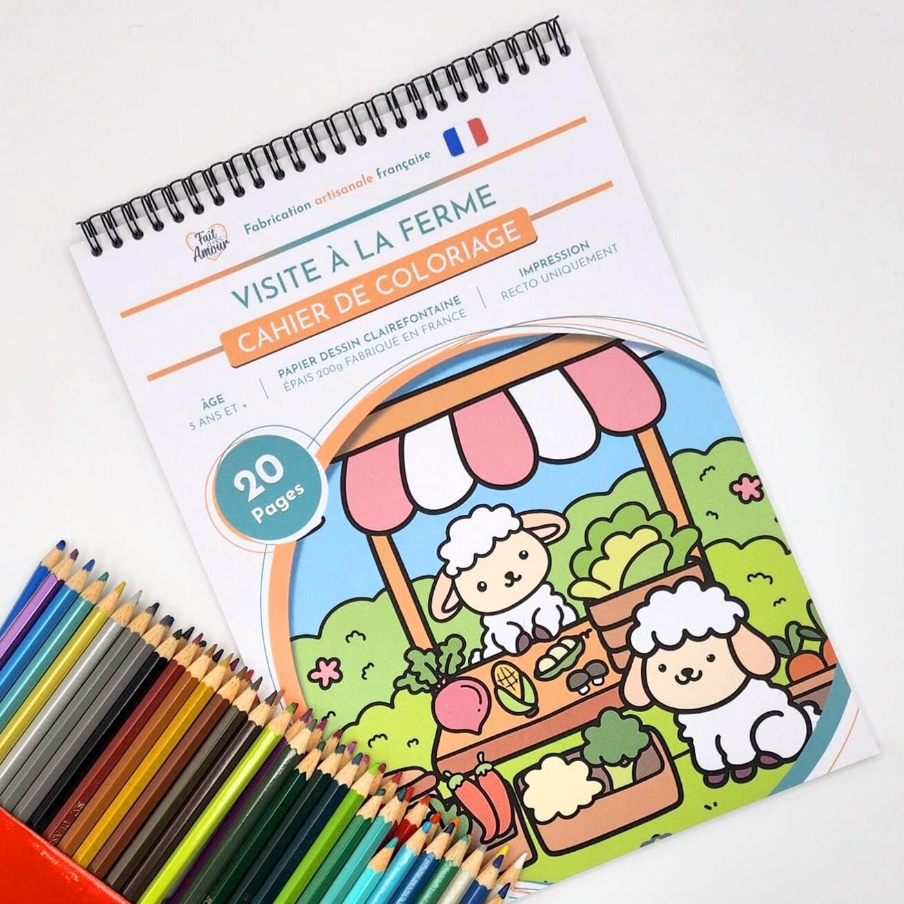 Coloring Book for Children, Visit to the Farm
