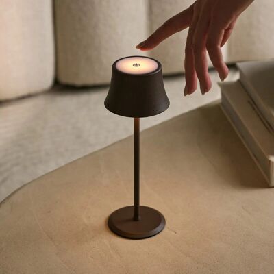 Lampada da tavolo ricaricabile Willy Mini Mocha Brown – Elegante, dimmerabile, durata della batteria di 60 ore