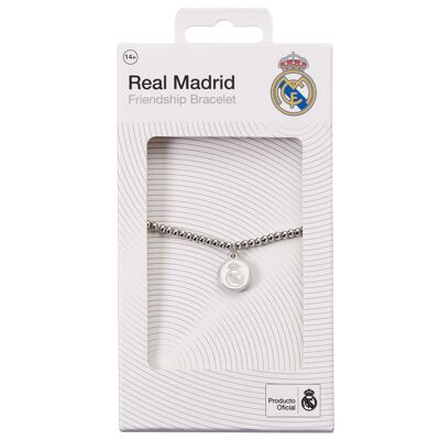 Bracelet de perles en argent du Real Madrid Football Club