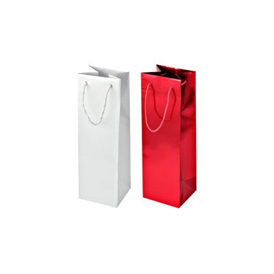 Juego de 2 bolsas de regalo para botellas de vino o champán Fackelmann