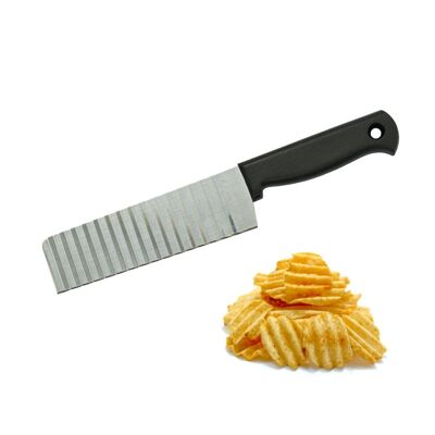 Cuchillo de hoja ondulada Nirosta para patatas fritas, verduras y frutas