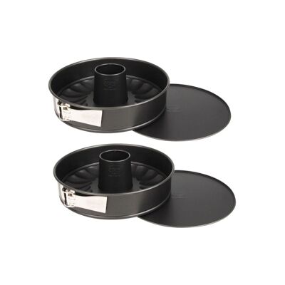 Set de 2 moldes para tarta y savarin doble fondo 26 cm Dr.Tradición Oetker