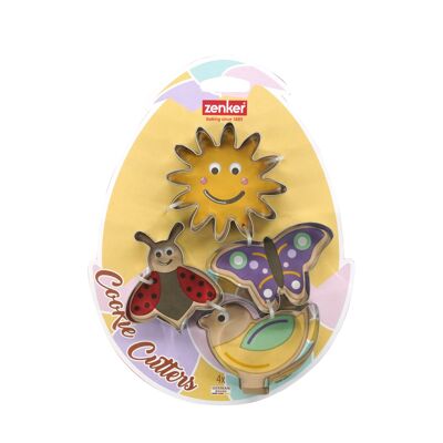 Ensemble de 4 emporte-pièces Pâques Inox Zenker Pâques
