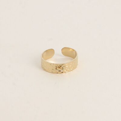 Bague - anneau martelé 6mm