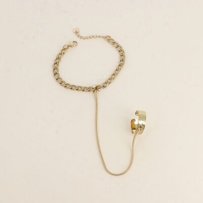 Cadena de mano: anilla martillada, cadena de eslabones de serpiente y cadena de eslabones de ...