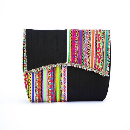 Black Vibrant Clutch Bag