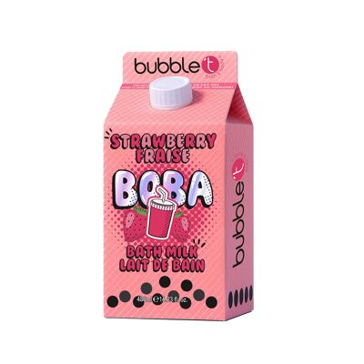 Leche de baño con burbujas Boba de fresa (480 ml)