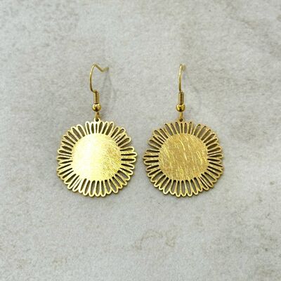 Sol Dorado Brushed Gold Earrings