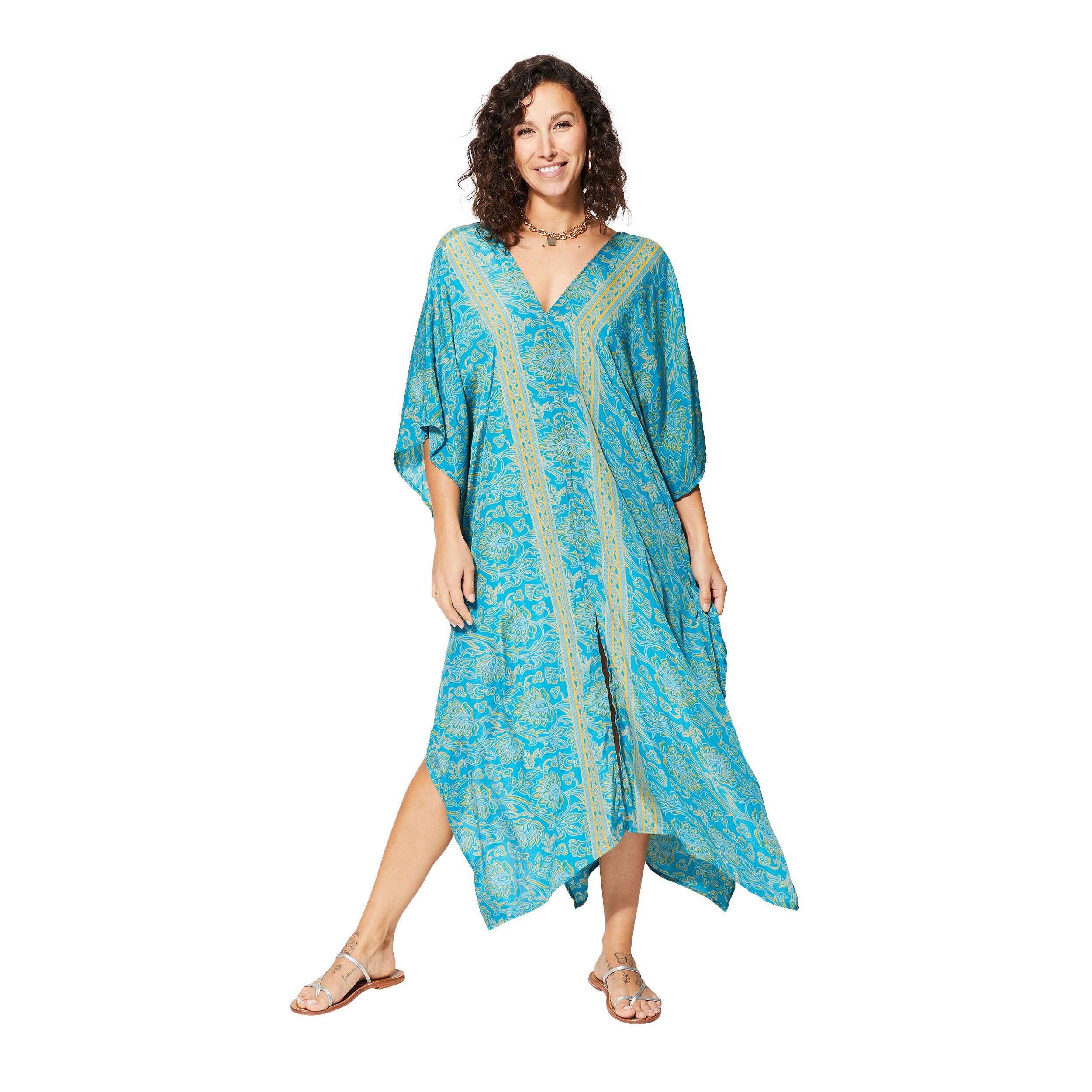SOMMER-KAFTAN MIT 3/4-ÄRMELN KAFIP0005K