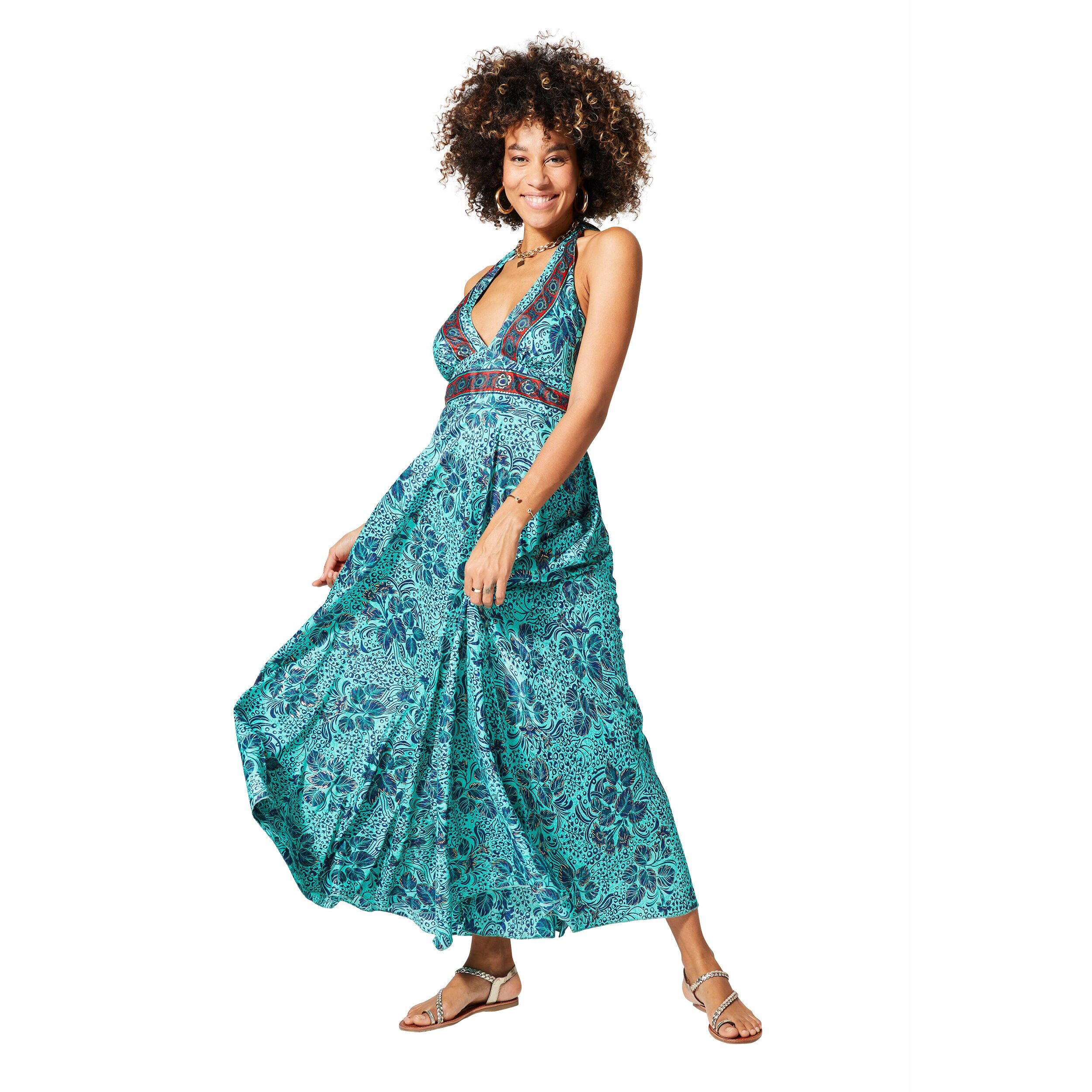 MAXIPA2005I LANGES ÄRMELLOSES SOMMERKLEID