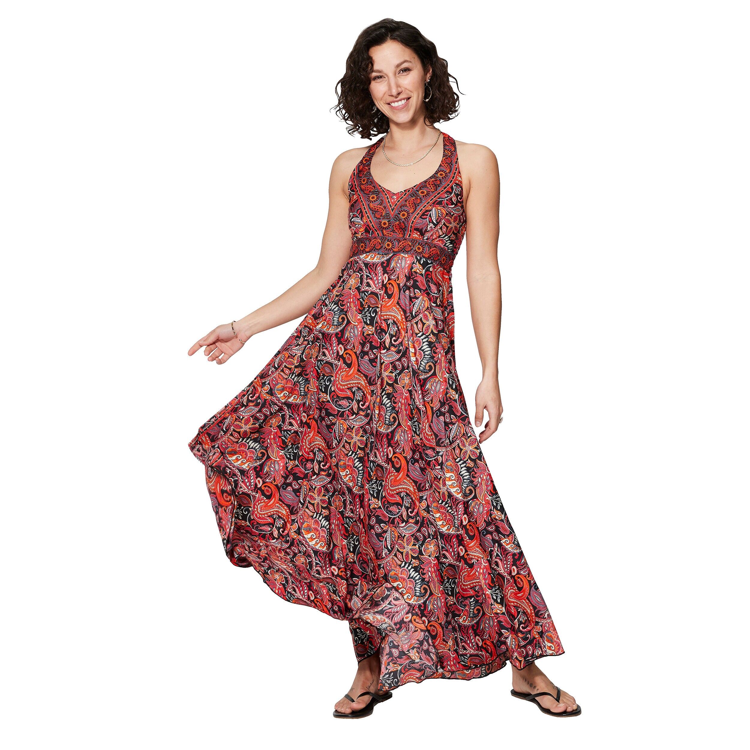 MAXIPA4003C LANGES ÄRMELLOSES SOMMERKLEID
