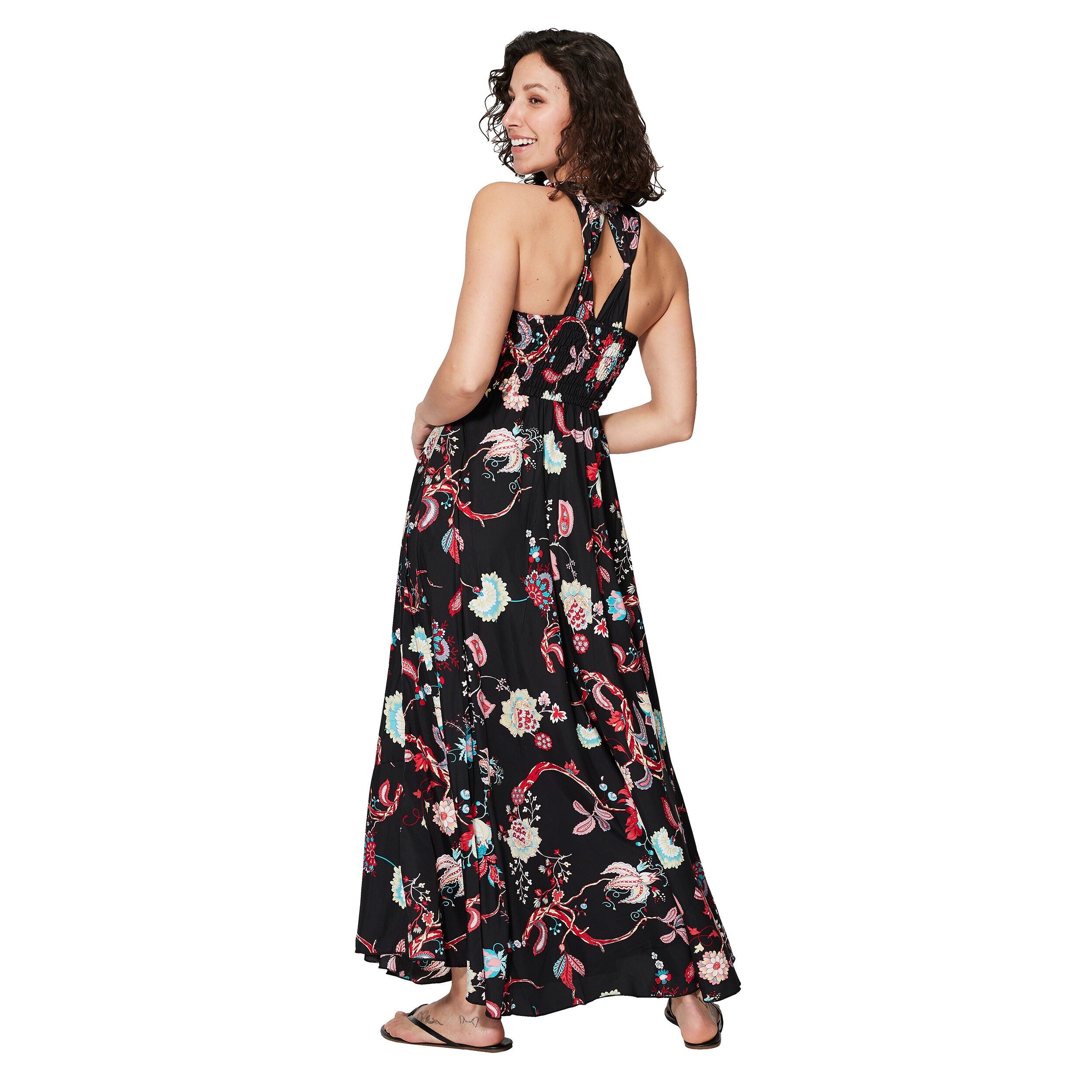 MAXIPA4003F LANGES ÄRMELLOSES SOMMERKLEID