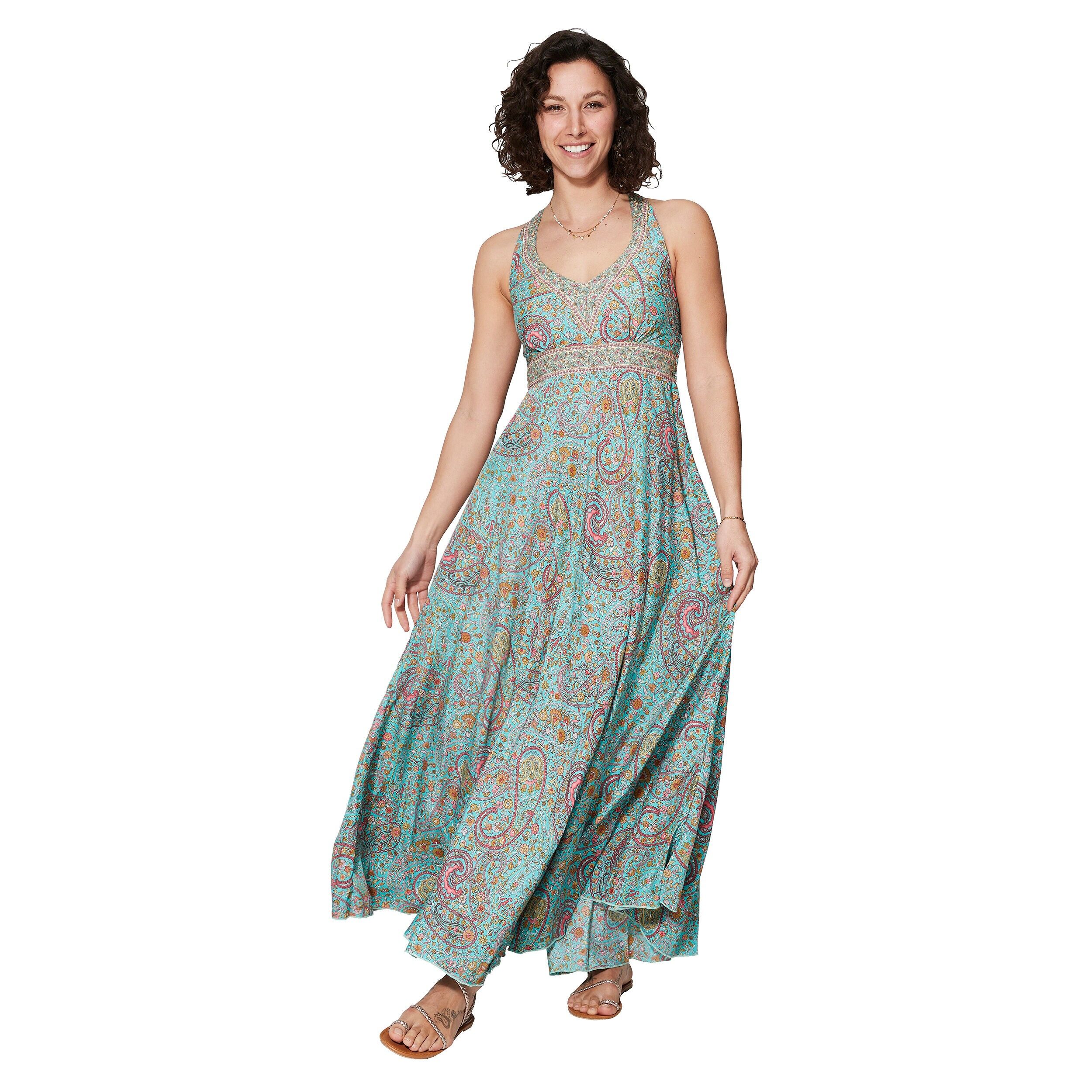 MAXIPA4003H LANGES ÄRMELLOSES SOMMERKLEID