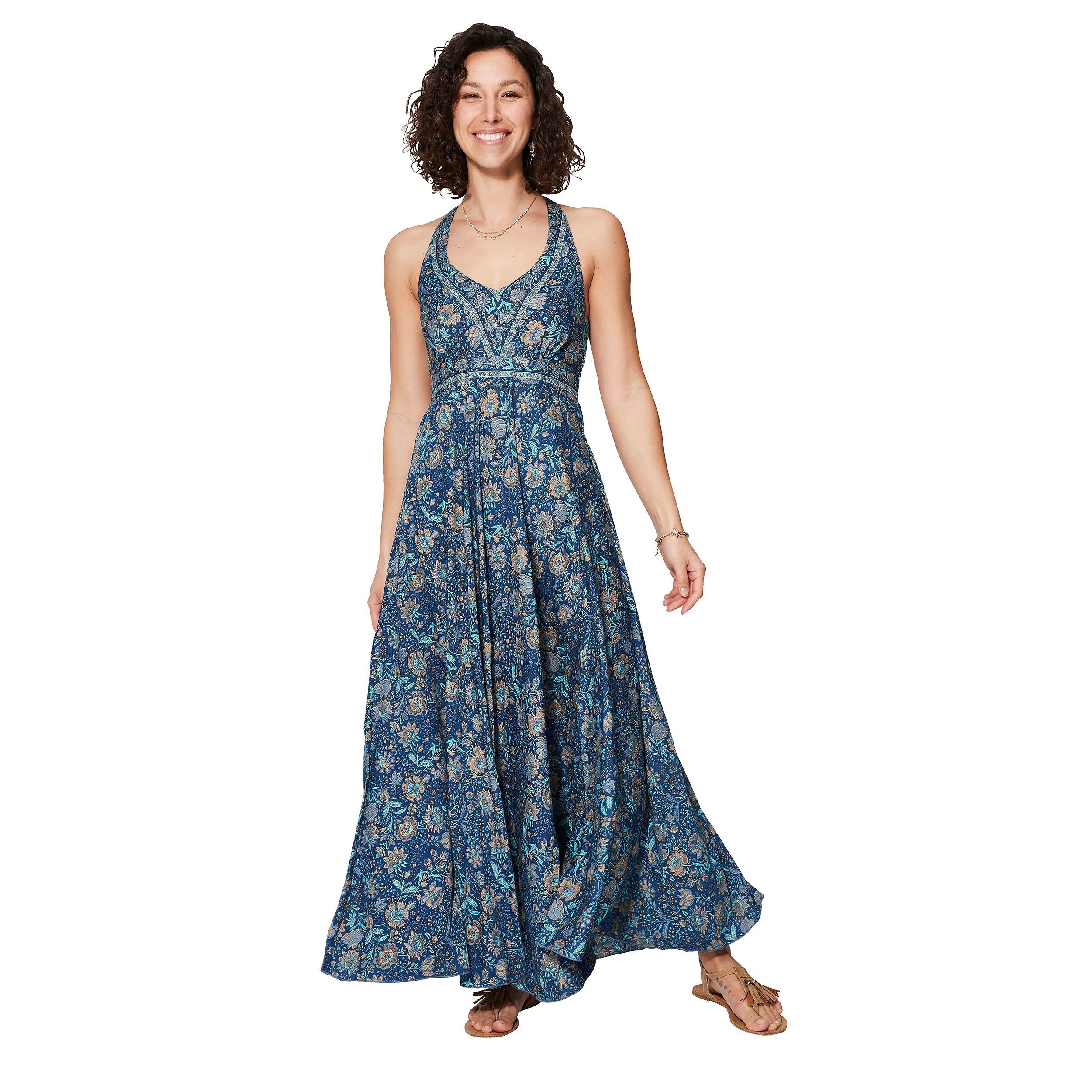 MAXIPA4003N LANGES ÄRMELLOSES SOMMERKLEID