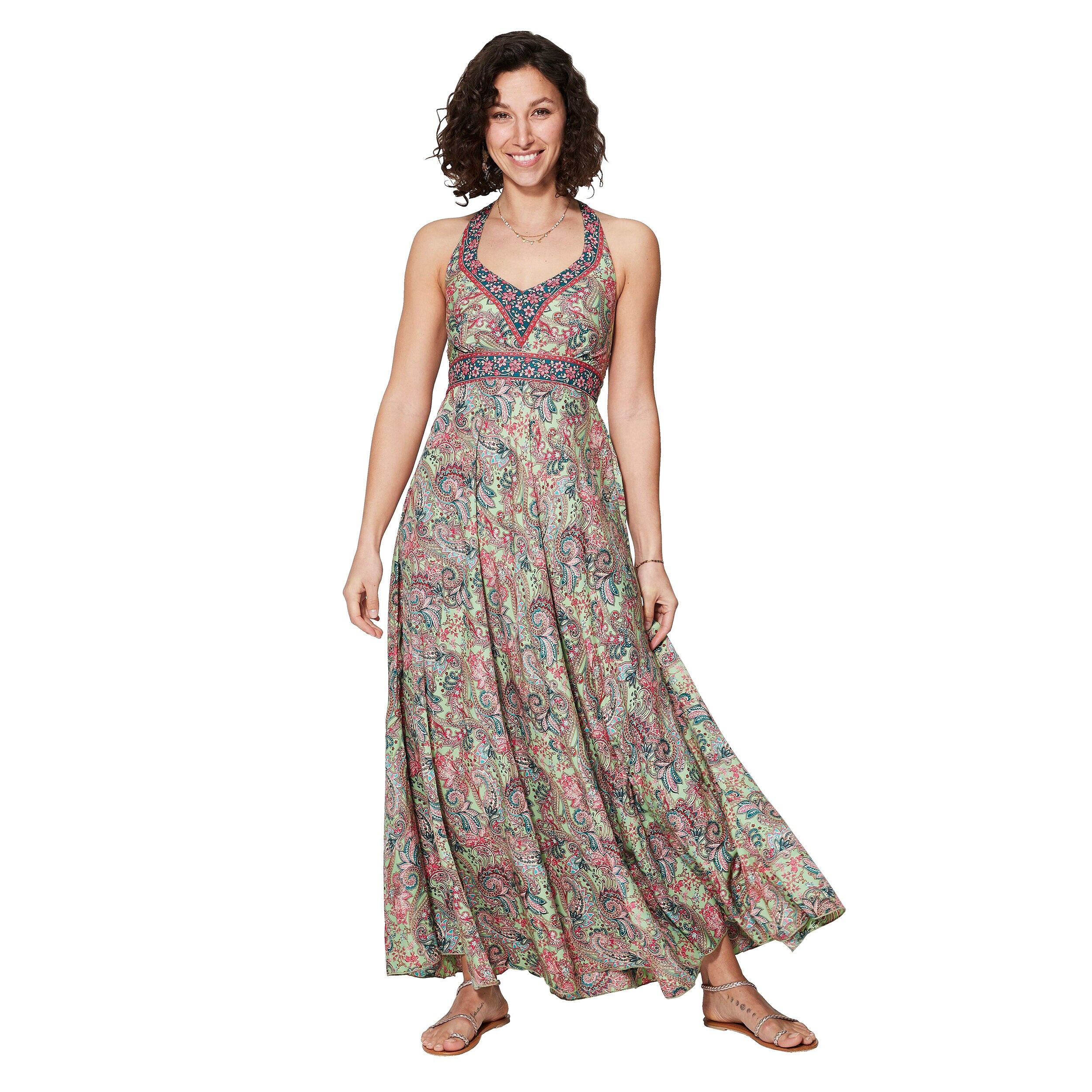 MAXIPA4003L LANGES ÄRMELLOSES SOMMERKLEID