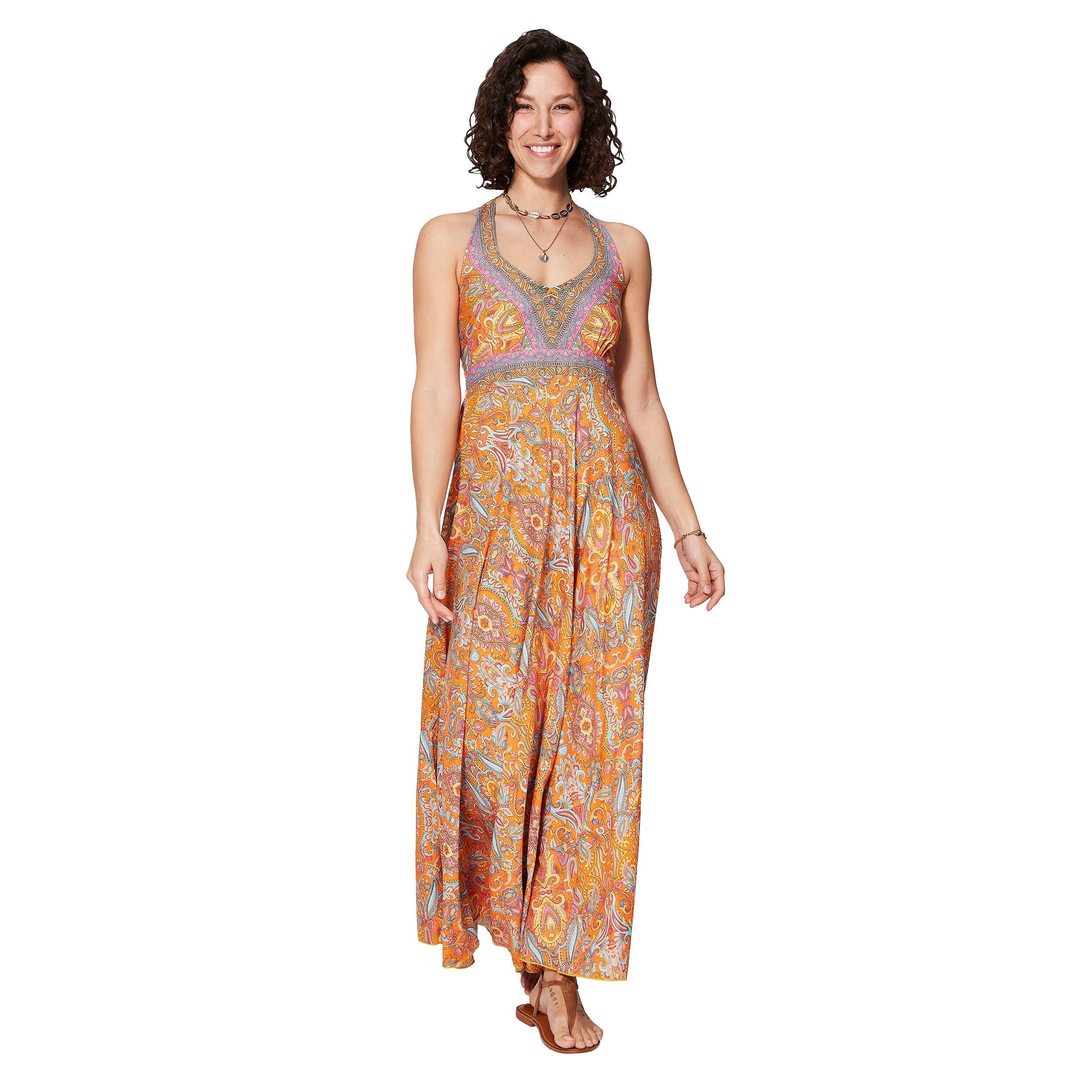 ROBE ETE LONGUE SANS MANCHES MAXIPA4003R