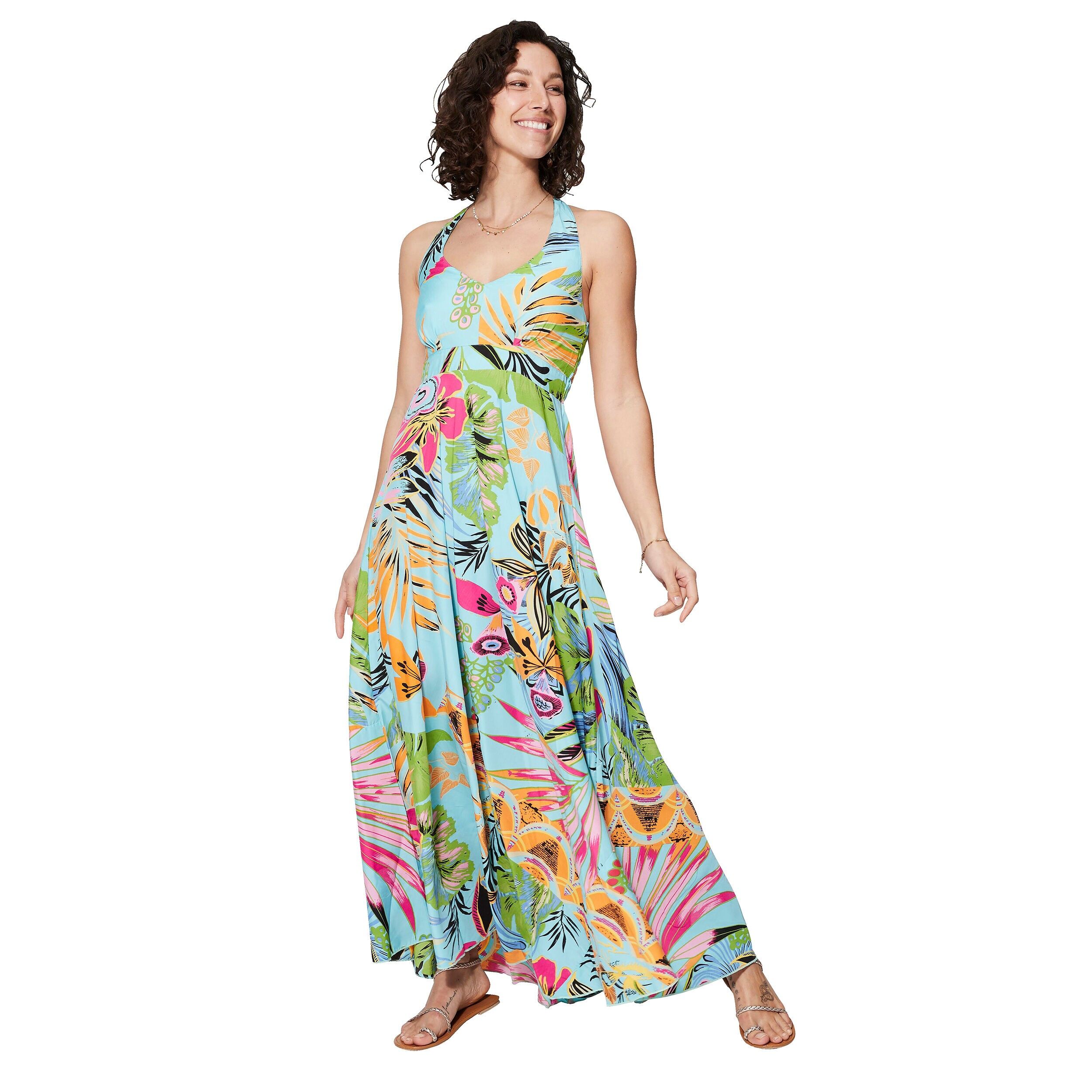 MAXIPA4003ZW LANGES ÄRMELLOSES SOMMERKLEID