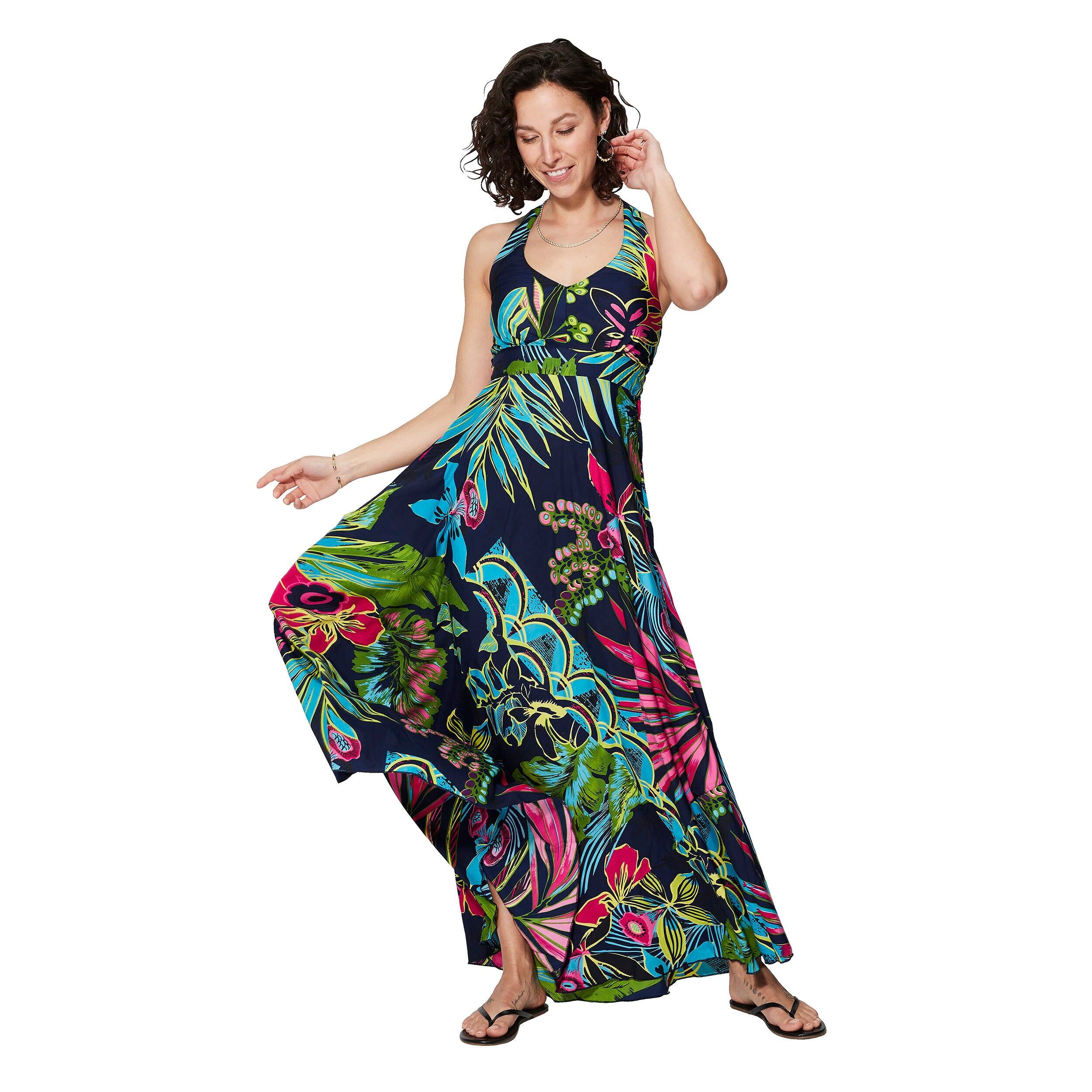 MAXIPA4003ZX LANGES ÄRMELLOSES SOMMERKLEID