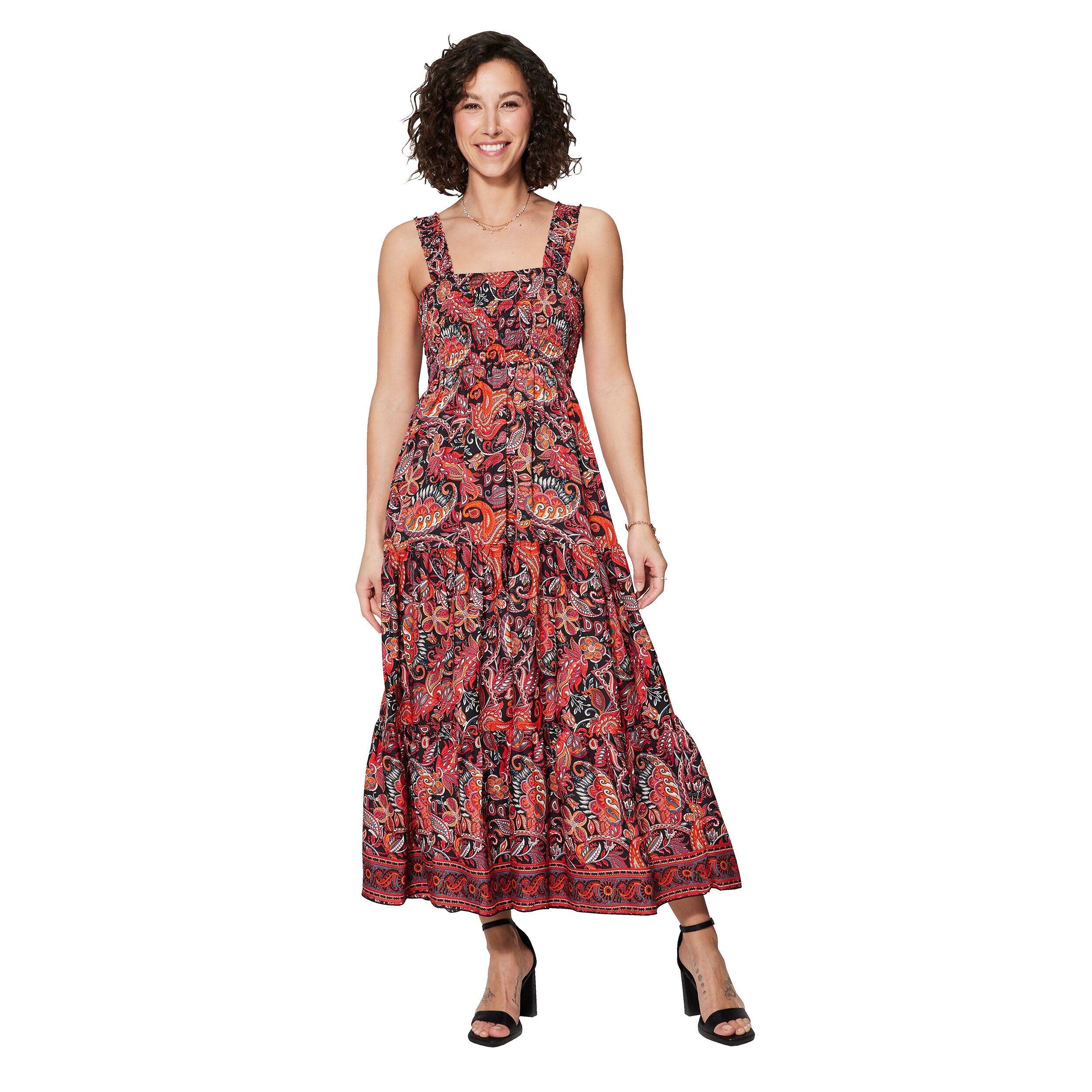 MAXIPA4004A LANGES ÄRMELLOSES SOMMERKLEID