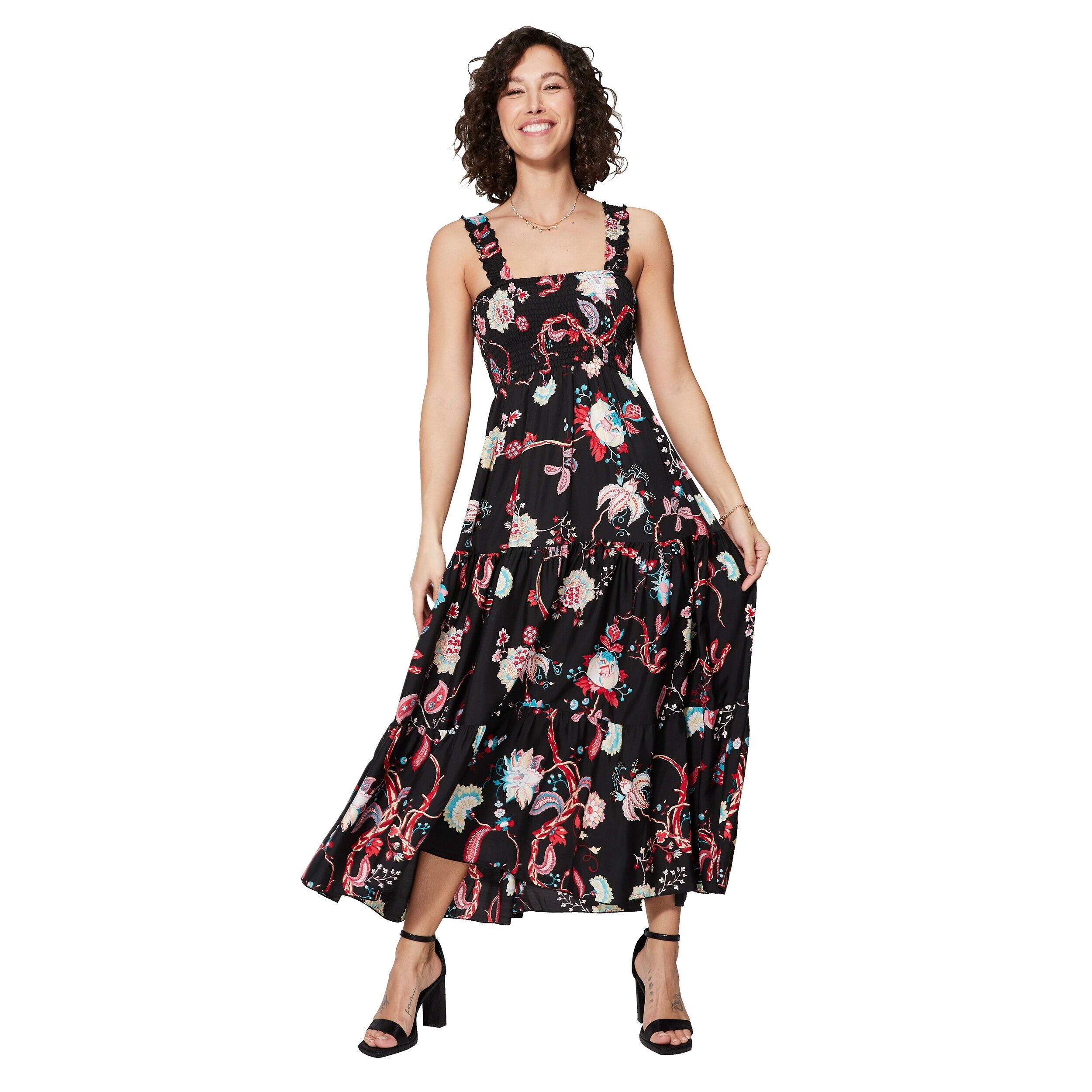 MAXIPA4004C LANGES ÄRMELLOSES SOMMERKLEID