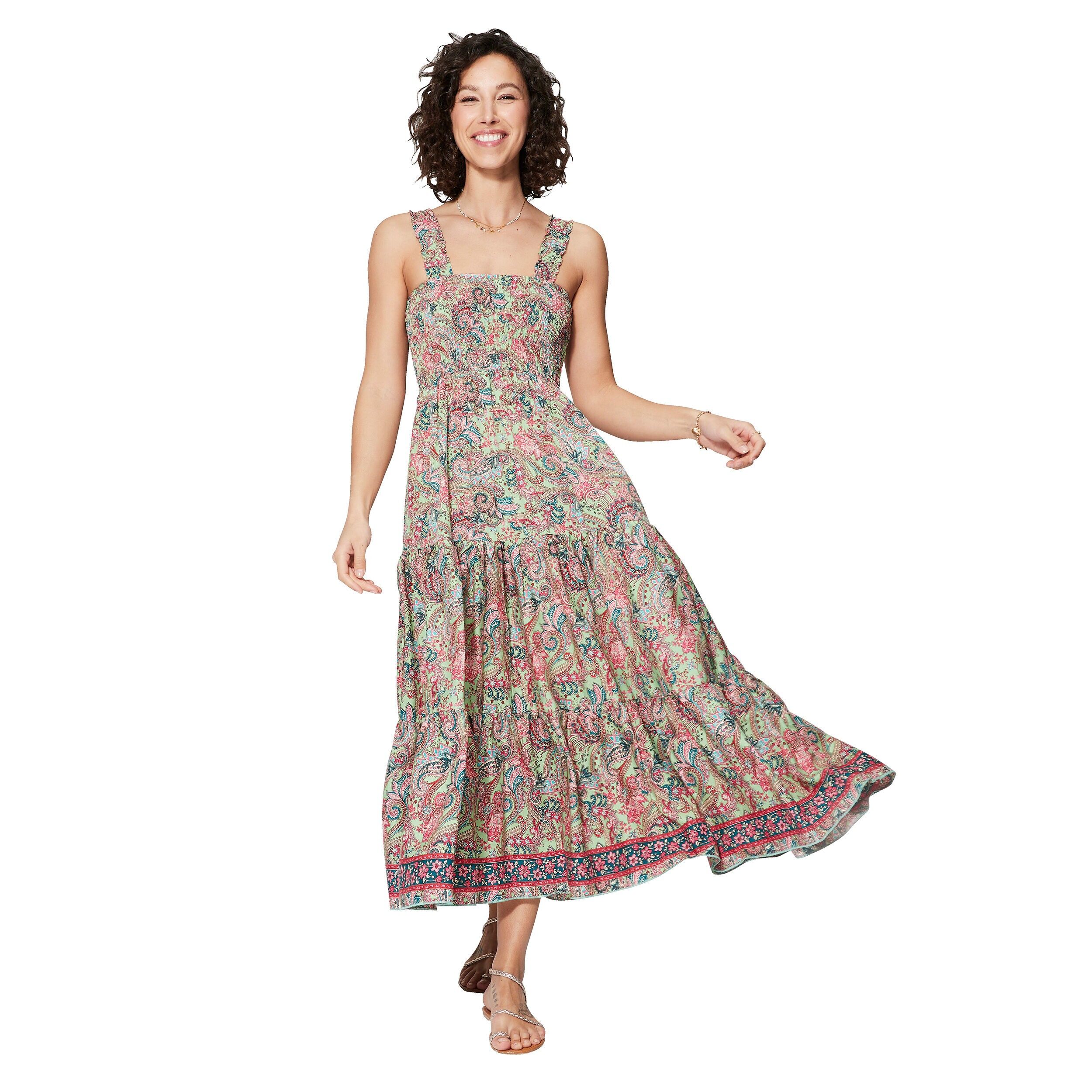 MAXIPA4004G LANGES ÄRMELLOSES SOMMERKLEID
