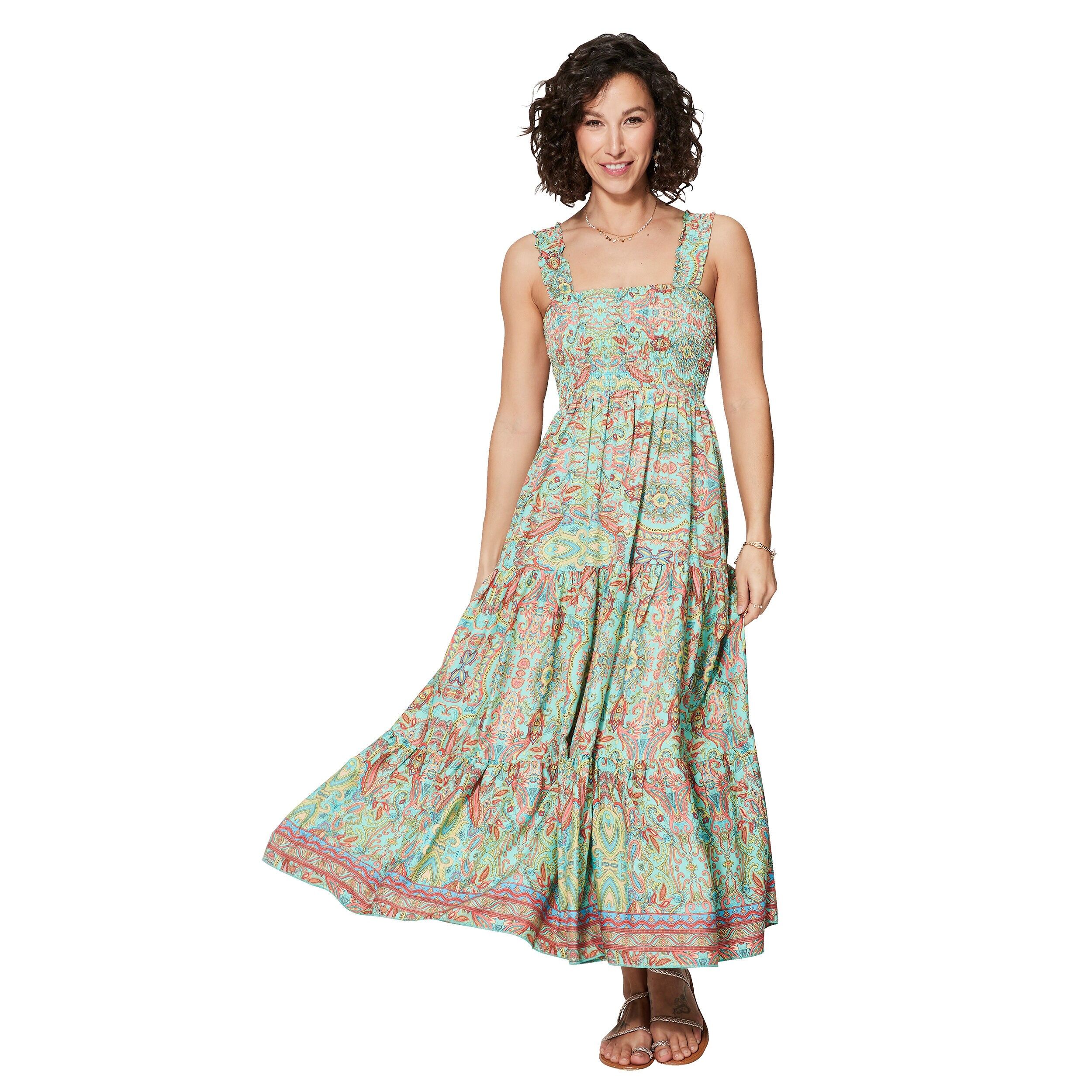 MAXIPA4004H LANGES ÄRMELLOSES SOMMERKLEID