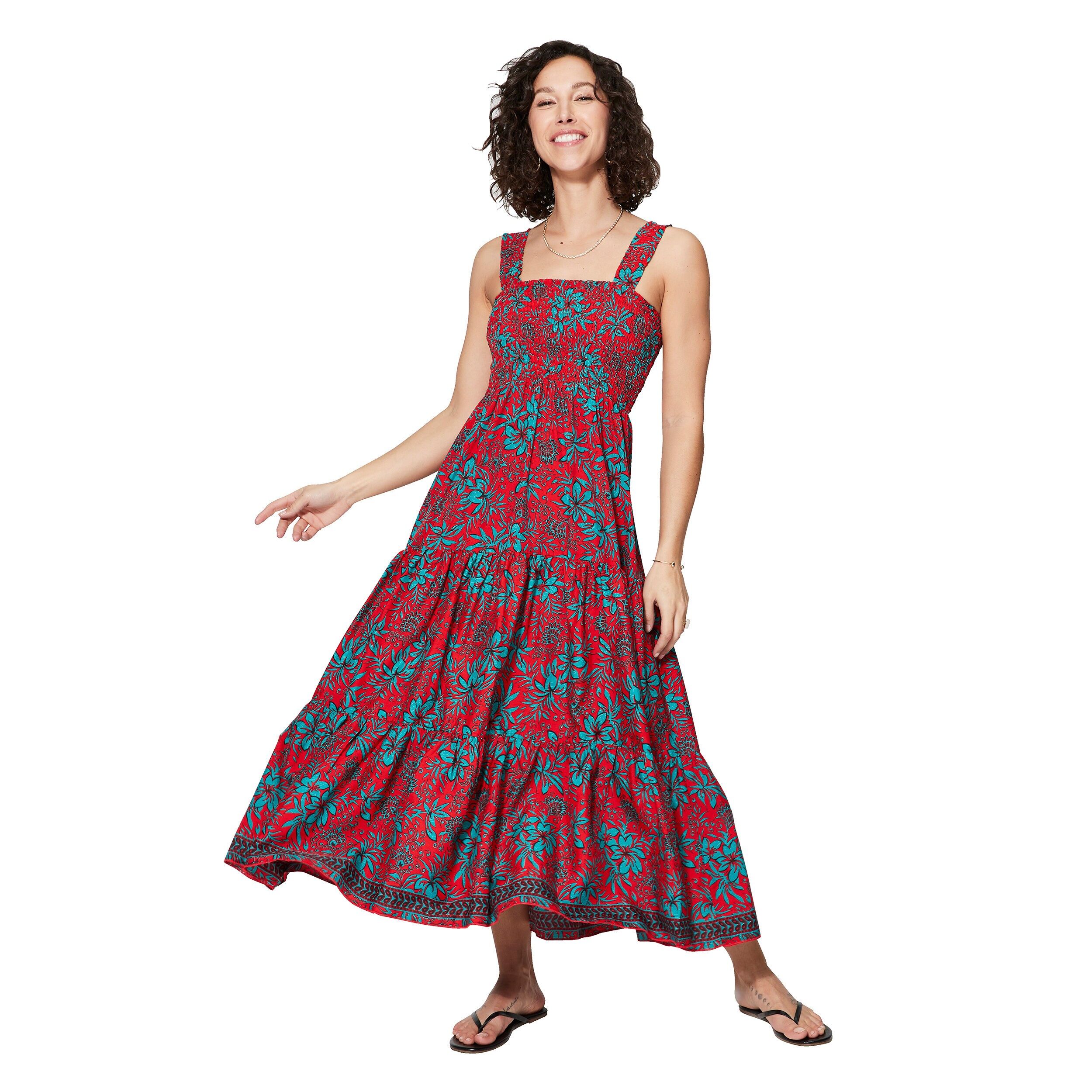 MAXIPA4004L LANGES ÄRMELLOSES SOMMERKLEID